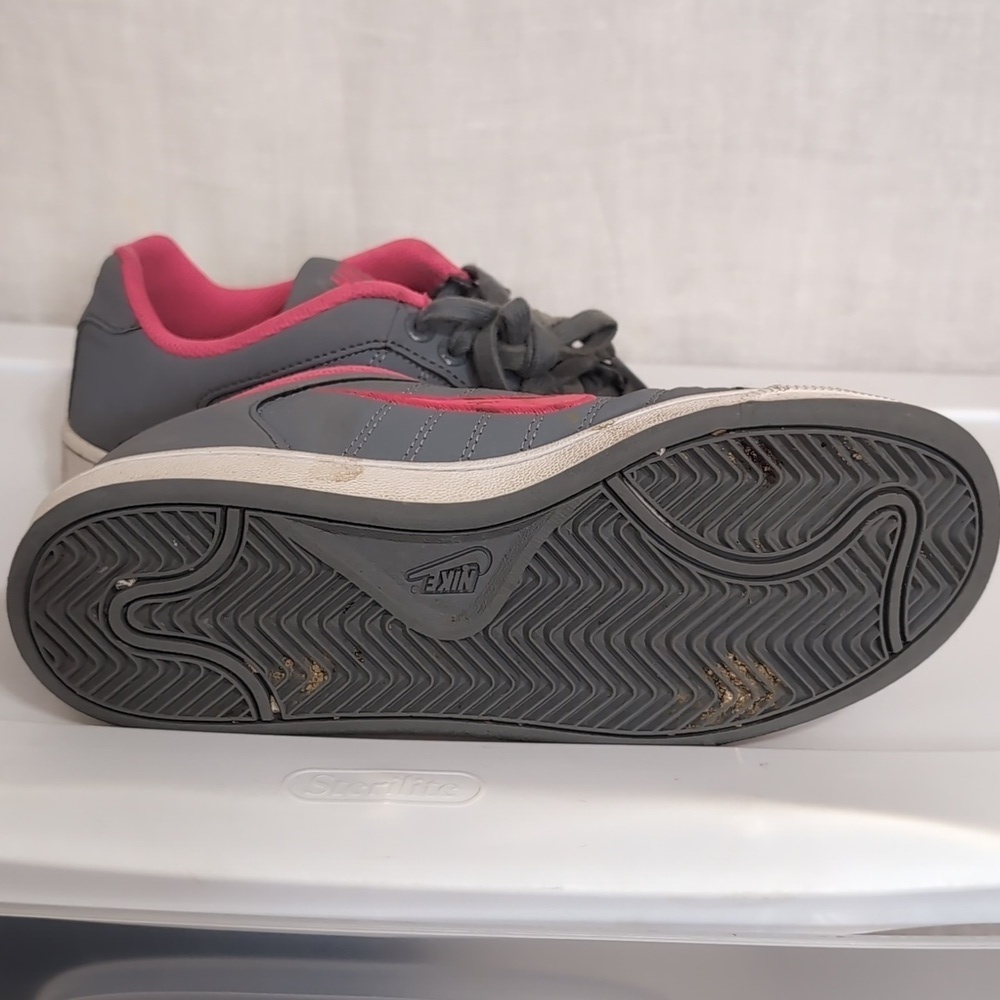 Nike Women's Court Tradition II Gray Pink Lace-Up Sneaker Size 7.5 - Picture 6 of 7